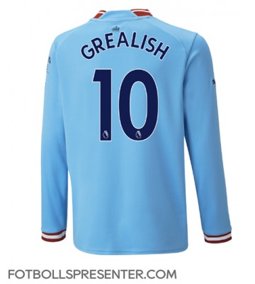 Manchester City Jack Grealish #10 Hemma Matchtröja 2022-23 Långärmad